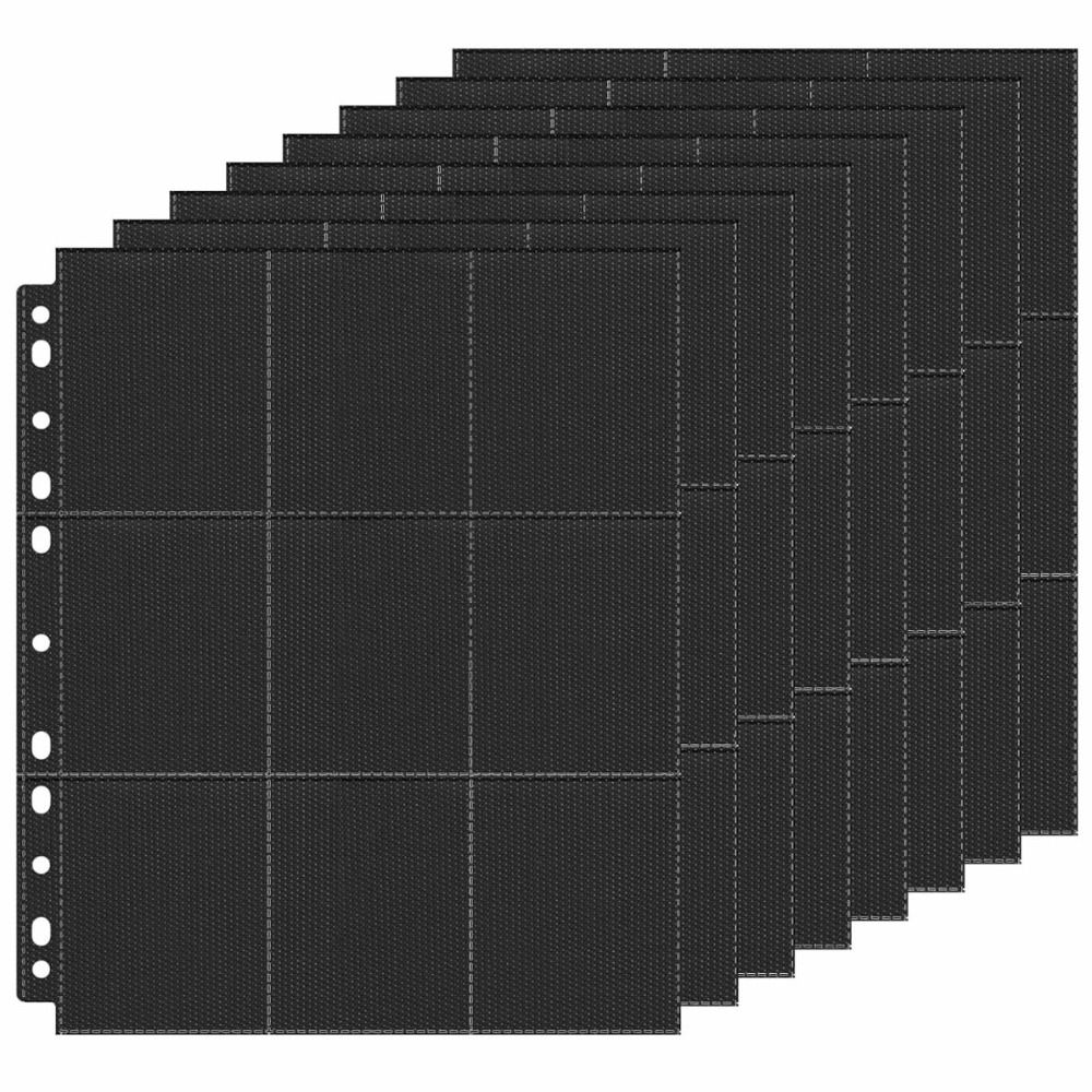 Trading Card Binder - 10 ชิ้น แผ่นกระดาษสำหรับใส่การ์ดสะสม A4 แบบ 9