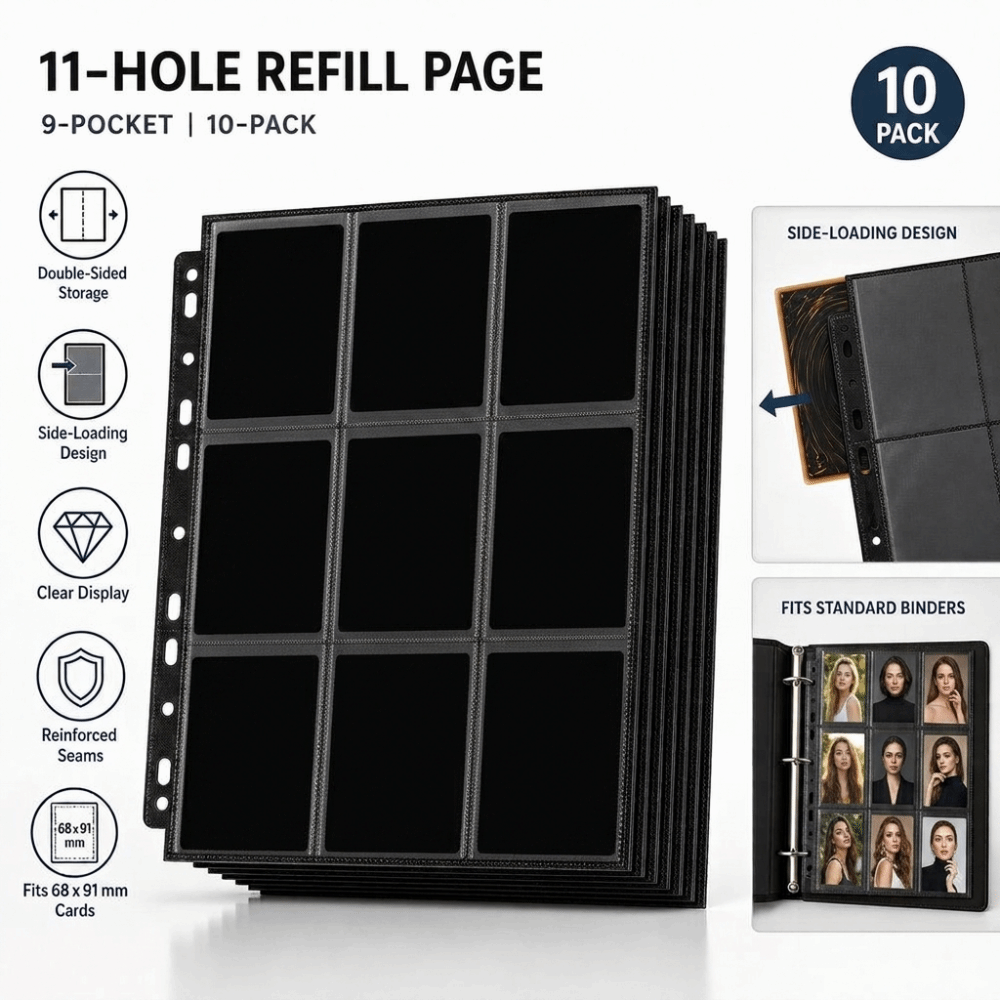 10 ชิ้น แผ่นกระดาษสำหรับใส่การ - Trading Card Binder บทวิจารณ์และราคา