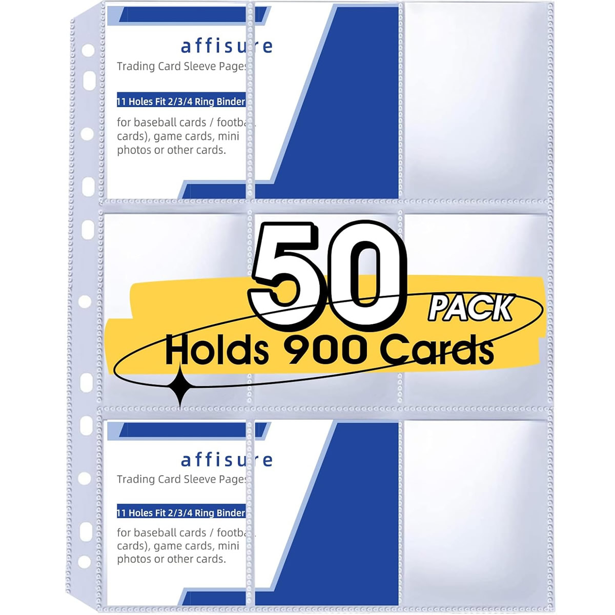 ซองใส่การ์ด 9 ช่อง 50 แพ็ค บรร - Trading Card Binder บทวิจารณ์และราคา